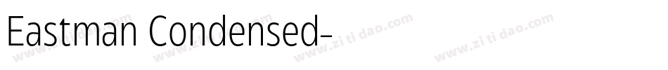 Eastman Condensed字体转换